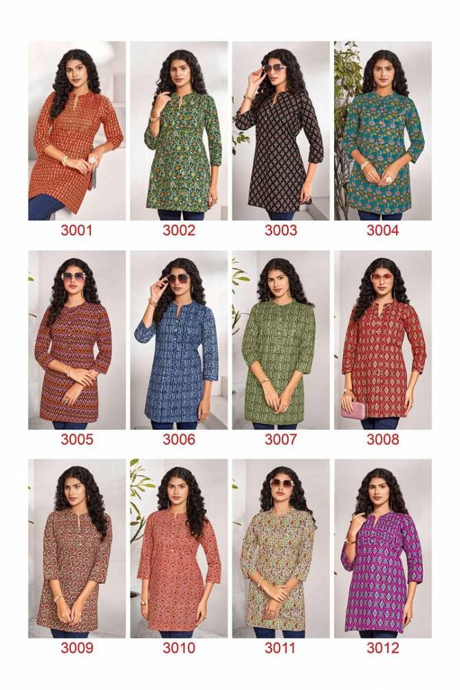 Zara Vol 3 By Laado Summer Regular Wear Cotton Short Ladies Tops Wholesalers In Delhi
